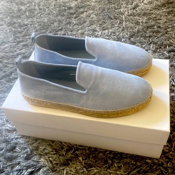 Fred Martin Collection Slippers / Espadrilles. Azure Suede. Size 40 Slippers-Azure Suede. Light blue-Men. Fred Martin Collection main image 2